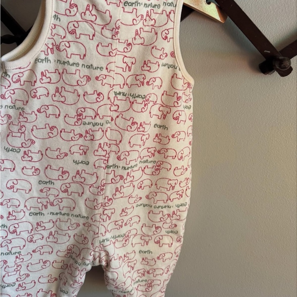 Vintage Baby Gap Elephant Print Tank Onesie - Picture 4 of 4